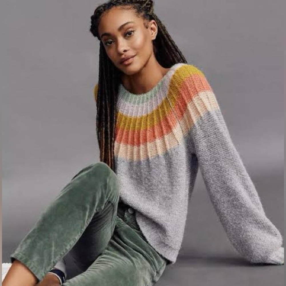 Anthropologie Wool Alpaca Colleen Sweater